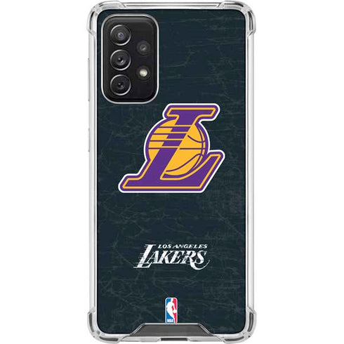 NBA Los Angeles Lakers Secondary Logo Galaxy A72 5G Clear Case